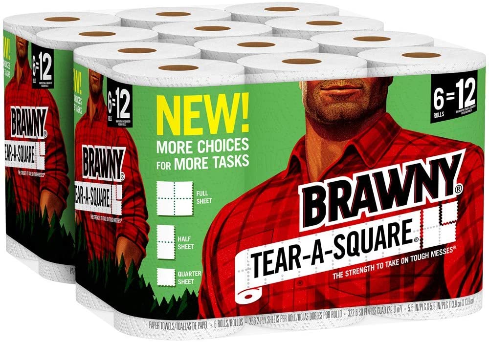 Brawny Tear-A-Square Paper Towels