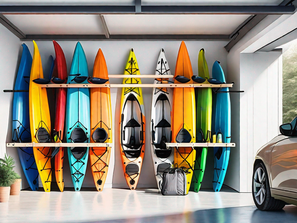A sturdy kayak rack