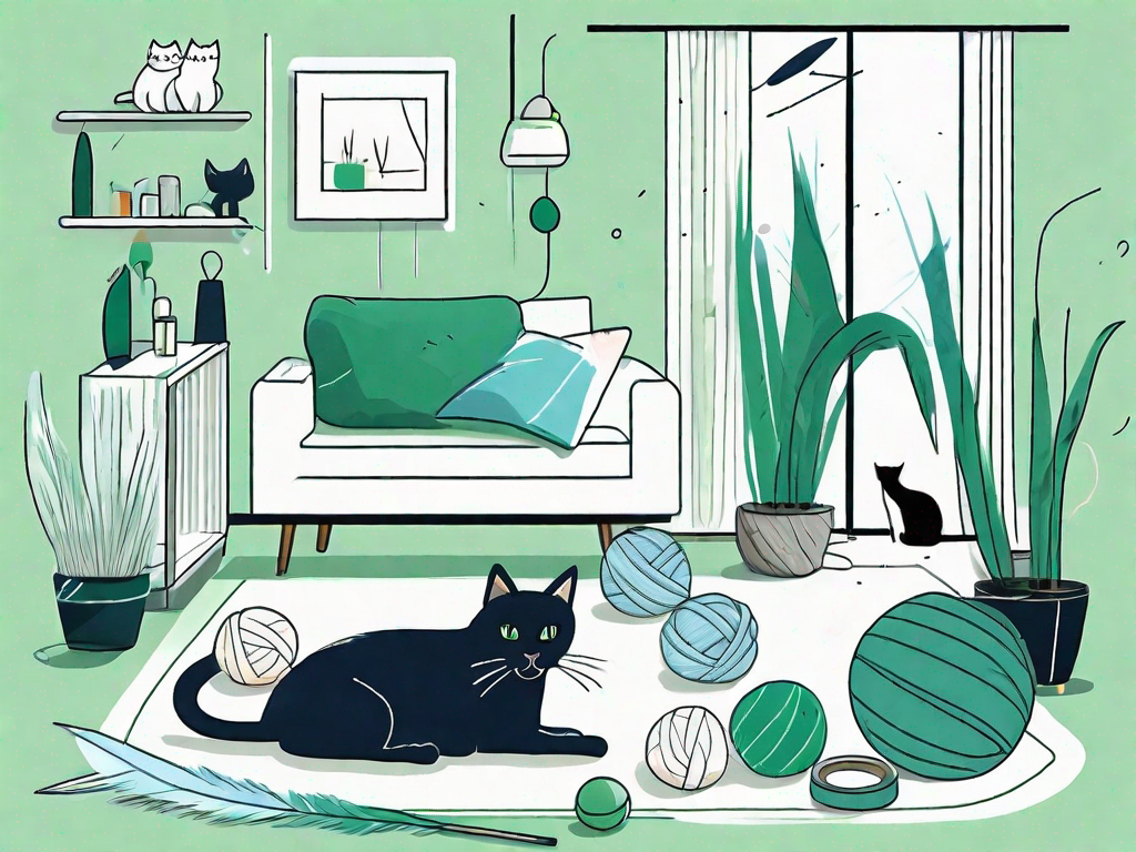 Various trendy cat toys such as a laser pointer