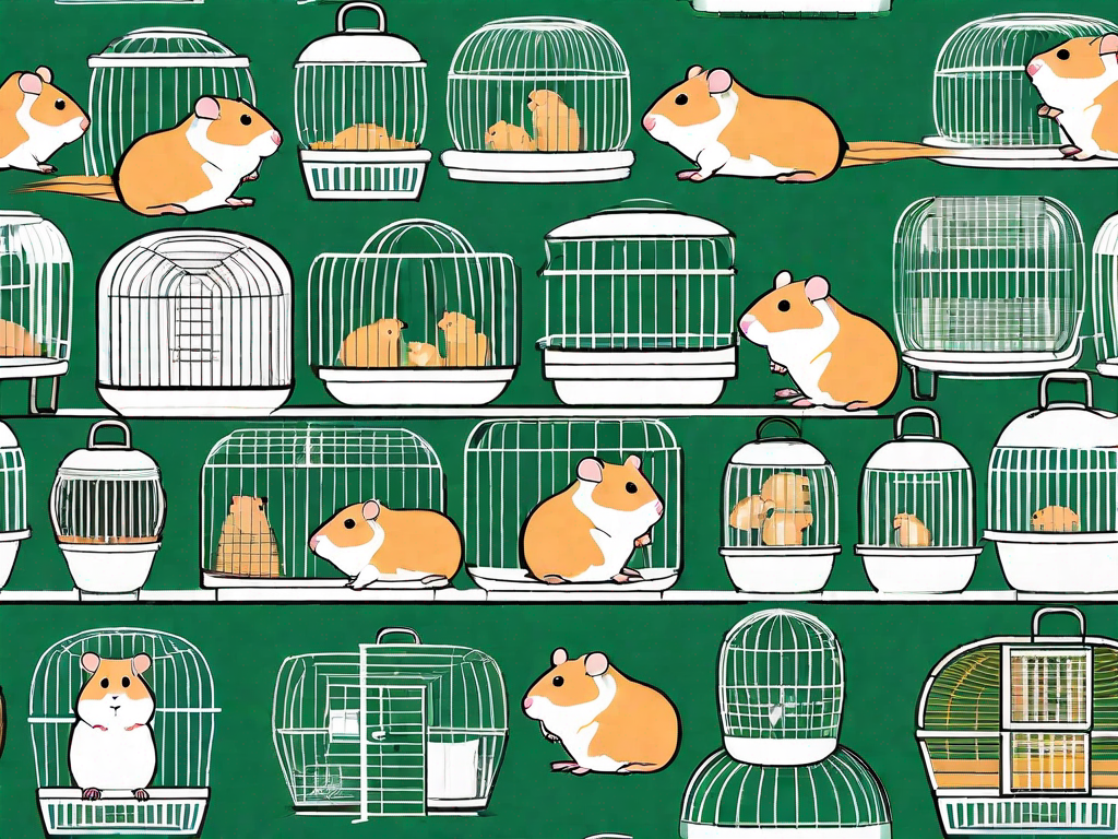 Various hamster cages