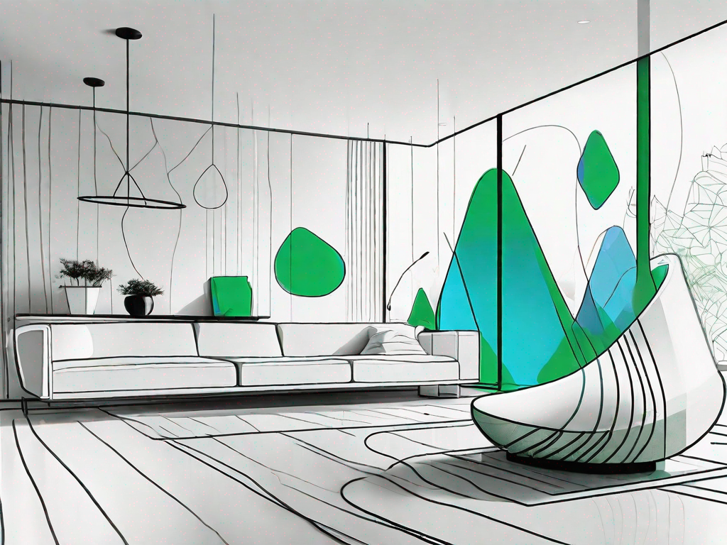 Several sonos speakers strategically placed in different rooms of a modern home