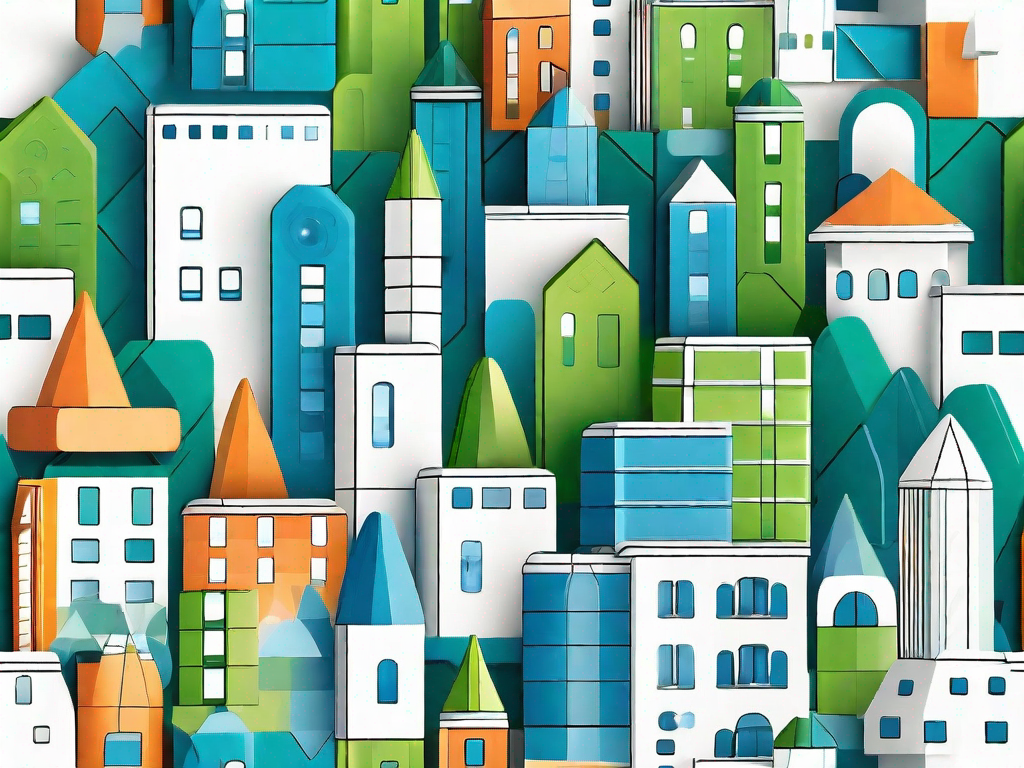 A variety of colorful building sets