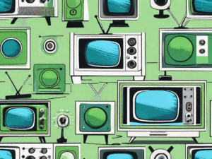 A television set with various adjustment knobs and sliders