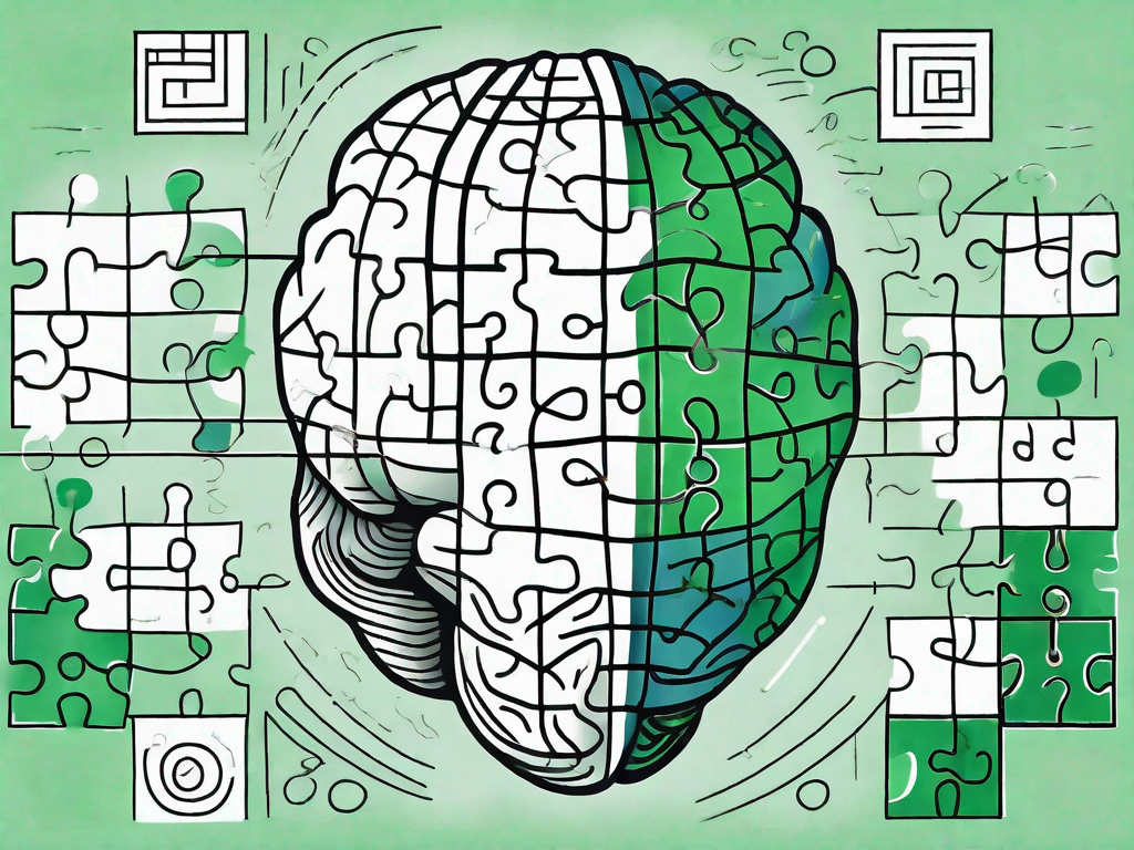 Various types of puzzles such as a jigsaw
