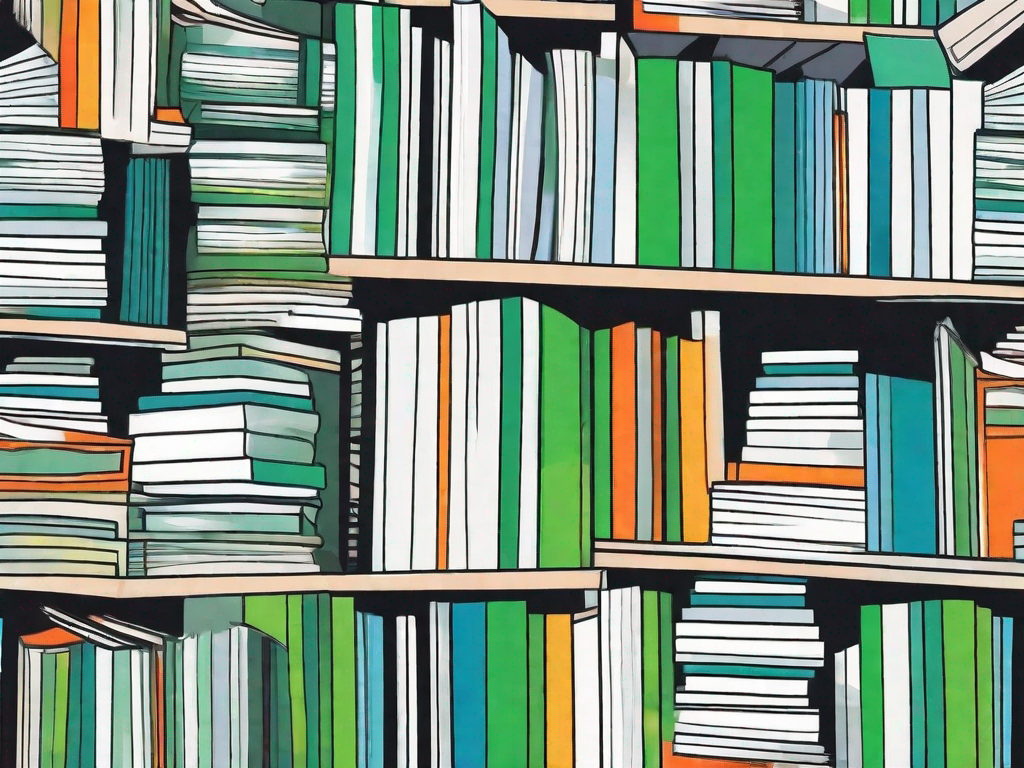 A stack of various graphic novels and manga books