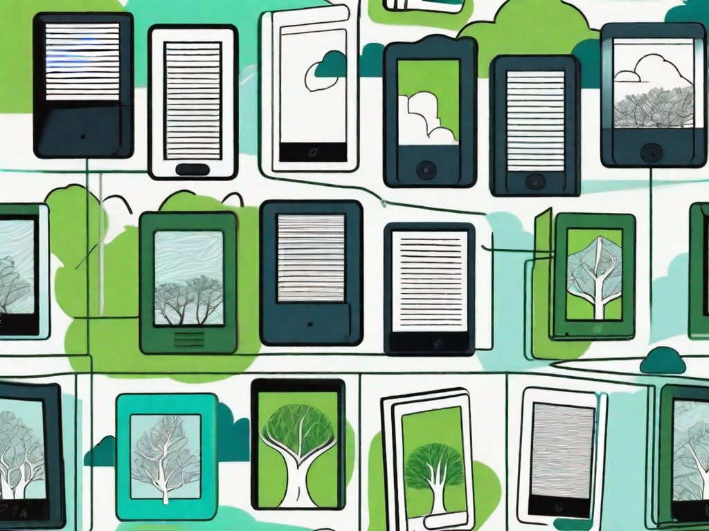 Several different styles of e-readers