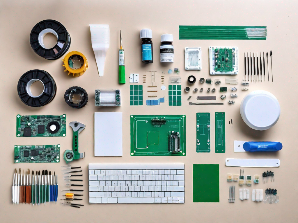 A diy kit spread out on a desk