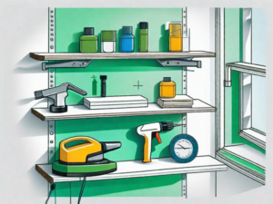 A floating shelf