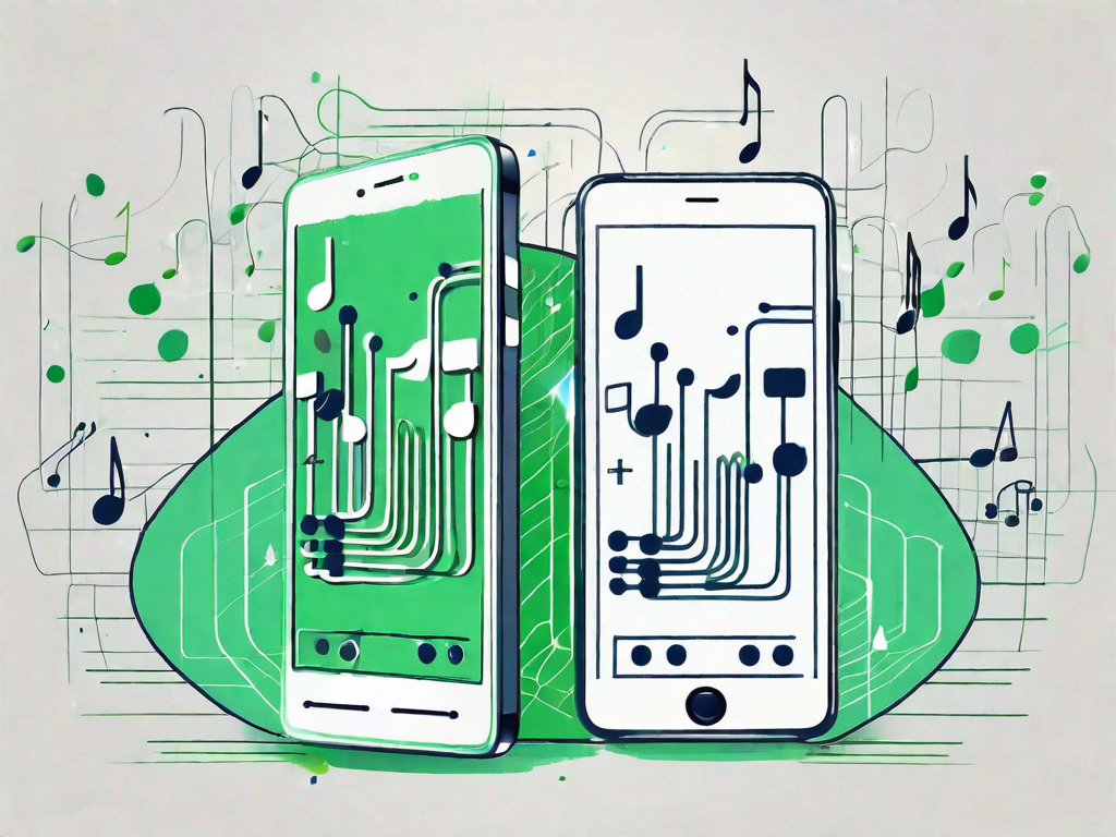 Two smartphones