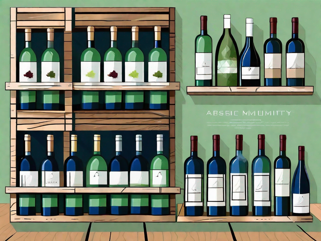 A well-organized wine cellar