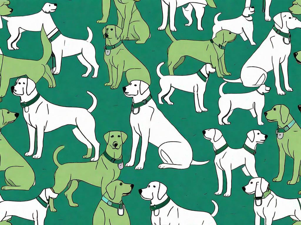 Various dog harnesses suitable for different dog sizes