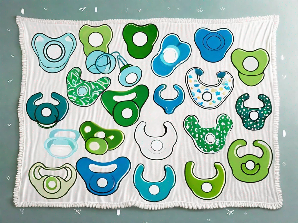 Several different types of pacifiers