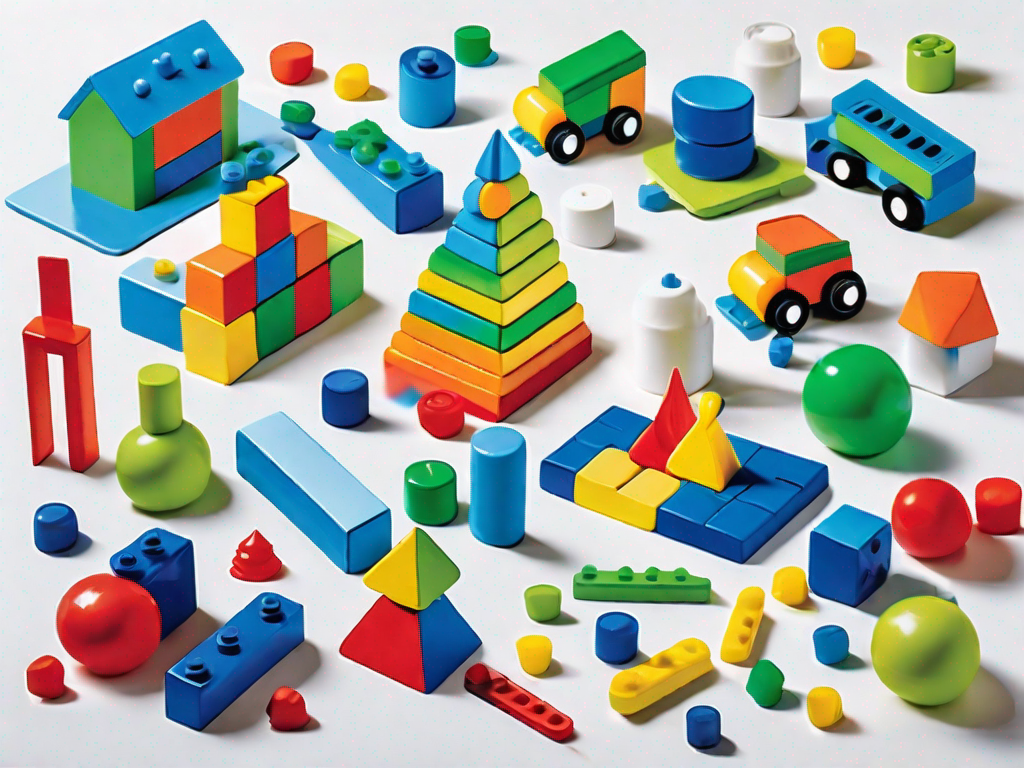 A variety of colorful and engaging toys such as building blocks